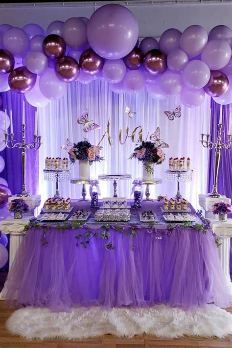 Butterfly themed party decorations colorful tulle ceiling treatment. Butterfly Quinceañera Theme Ideas | Quinceanera themes ...
