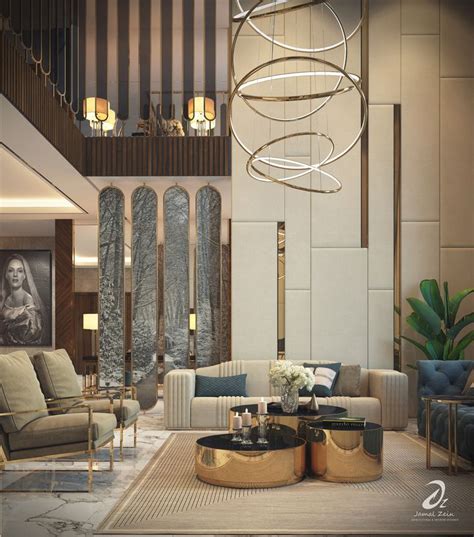Hall Design On Behance Hall Interior Design Luxury Living Room