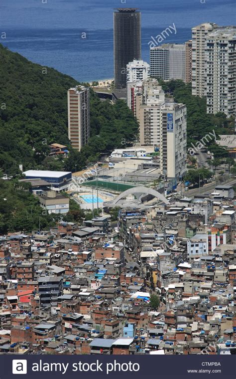 Favela Da Rocinha Rio De Janeiro Brazil Stock Photo