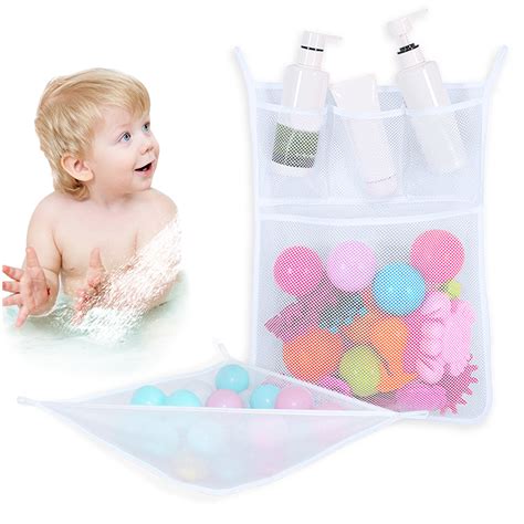 Kalevel Baby Bath Toy Organizer Bag Hammock Bathtub Toy Holder Storage
