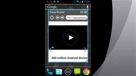 Popup Browser For Android Youtube