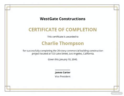 15 Project Completion Certificate Templates Pdf Doc Word Psd