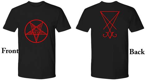 Satan And Lucifer Back And Front Shirt