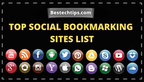 New Top High Pr Social Bookmarking Sites List For Your Website