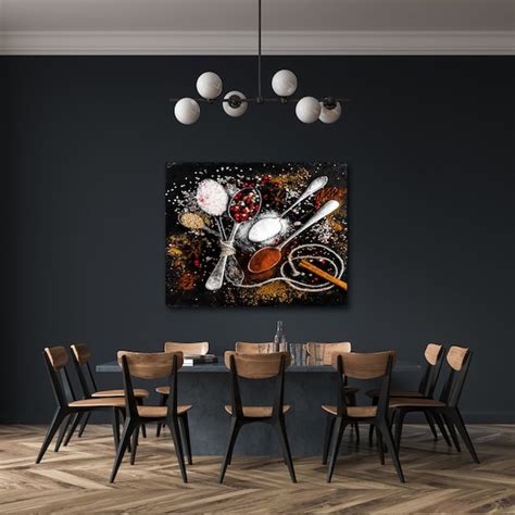 Kitchen Wall Art Nature Print Home Print Spices Canvas Wall Etsy