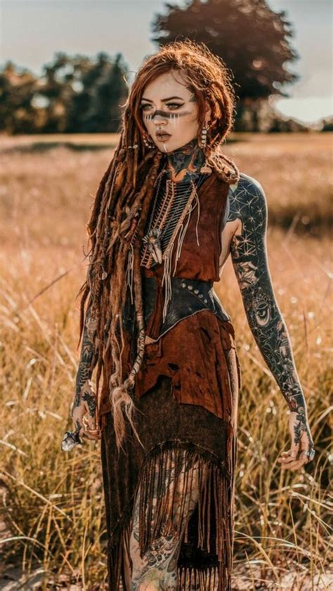 Viking Warrior Woman Silhouette