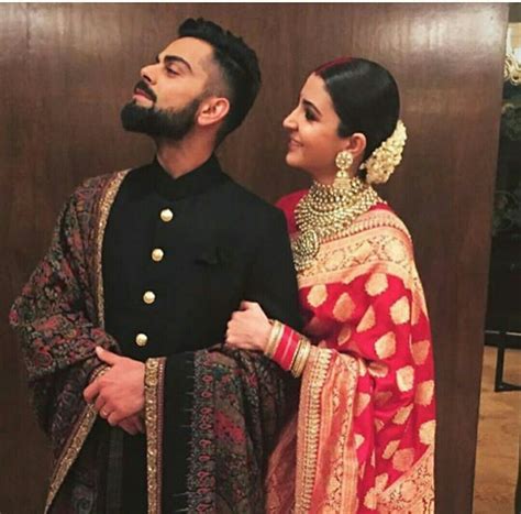 Anushka And Virat Makes A Great Couple And Looks Adorable Together Bollywood Wedding Indian