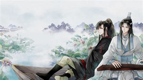 download wei wuxian wei ying lan zhan lan wangji anime mo dao zu shi hd wallpaper