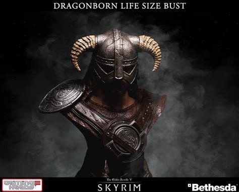 The Elder Scrolls V Skyrim Dragonborn Life Size Bust Gaming Heads
