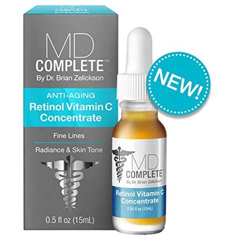 Md Complete Retinol Vitamin C Concentrate Serum Property And Real