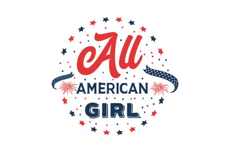 All American Girl Svg Cut Files