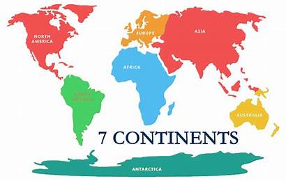 Continents Continent Clipart Map Seven Silhouette Transparent