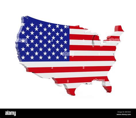 United States Map American Flag