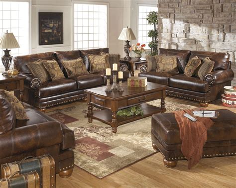 Chaling Durablend Antique Living Room Set From Ashley 99200 Coleman