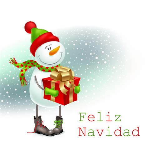 Banco De Im Genes Gratis Mu Eco De Nieve Con Mensaje Feliz Navidad