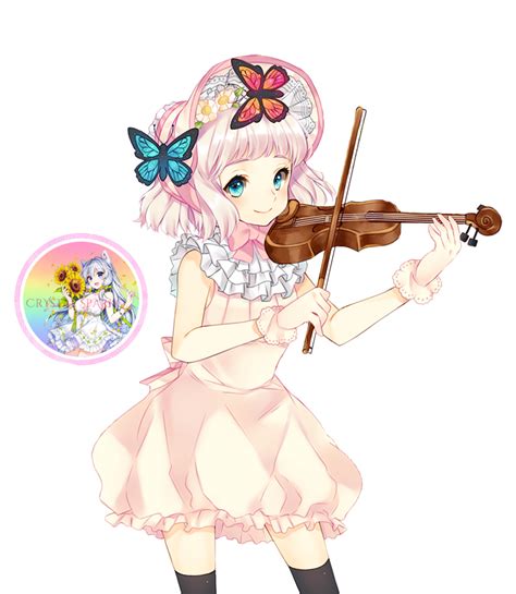 Anime Violin Girl By Crystal Sparkq On Deviantart