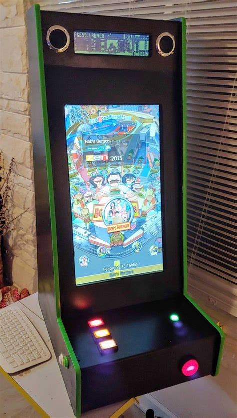 Finished Up My Vertical Virtual Pinball Cabinet Im More Than In Love