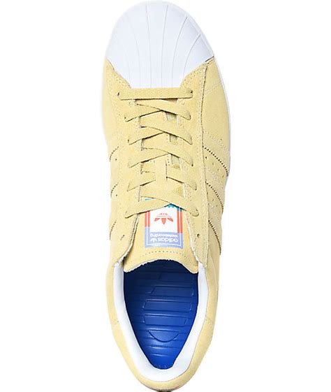 Adidas Superstar Vulc Adv Pastel Yellow Shoes Zumiez
