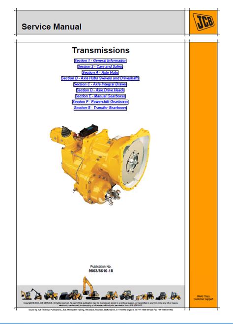 Download Jcb Transmissions Service Manual Pdf