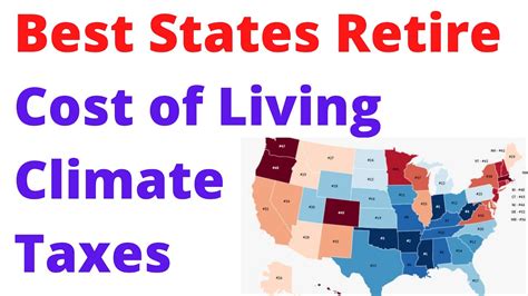 Best States To Retire Where To Live In Retirement Youtube