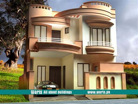 Waris House 3d View Elevation 27x64 In Gujranwala Cantt Pakistan