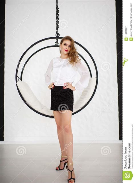 Woman Very Long Legs Stock Image Image Of Fashion