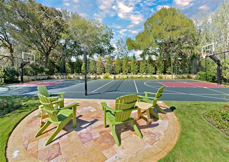 Basketball Court - Volleyball Court - court surface is Flex Court outdoor sport tile… | Outdoor 