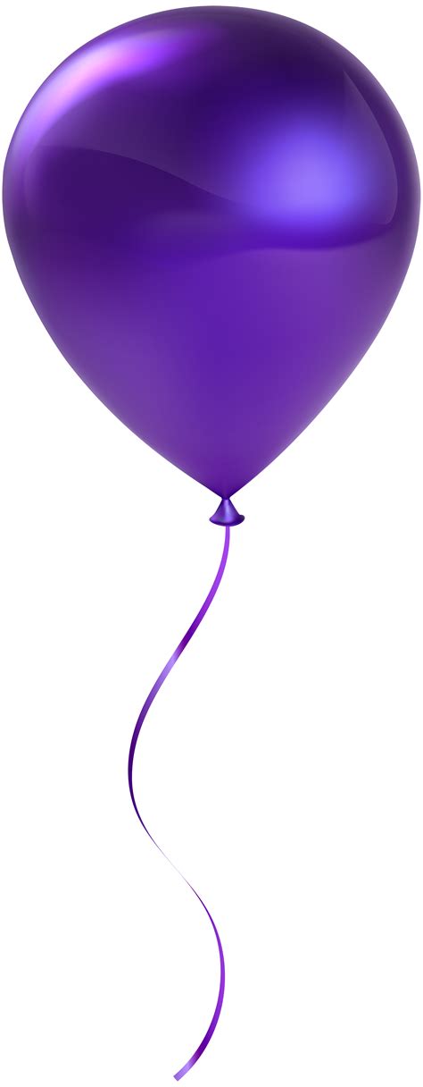 Single Purple Balloon Transparent Clip Art Gallery Yopriceville