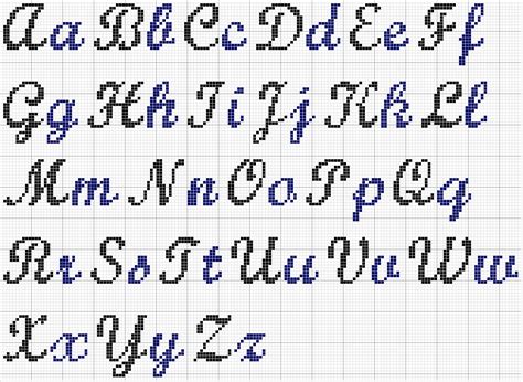 Cross Stitch Alphabet Alfabeto Ponto Cruz Cruz De Crochê Padrões Alfabeto Ponto Cruz