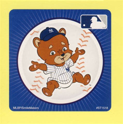 15 New York Yankees Mascot Large Stickers Major League Baseball Ebay