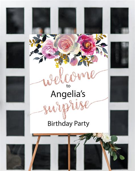 Welcome Birthday Sign Board Birthday Poster Birthday Sign Etsy Birthday Sign Birthday