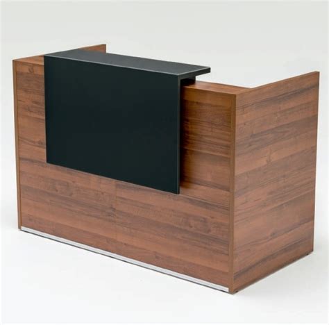 Tera Straight Reception Desk Wlight Panel By Mdd Office Furniture