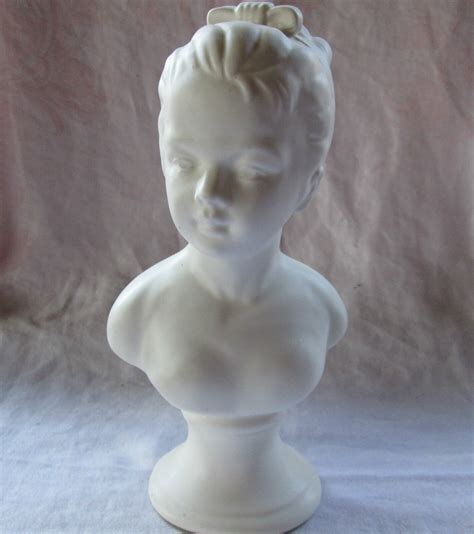 Vintage Elegant Ceramic Sculpture Young Girl Head Bust Japan Nice Ebay