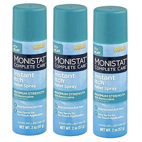 Monistat Care Instant Itch Relief Spray 2 Ounce Maximum Strength