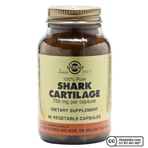 Solgar Shark Cartilage Mg Kaps L Vitaminler