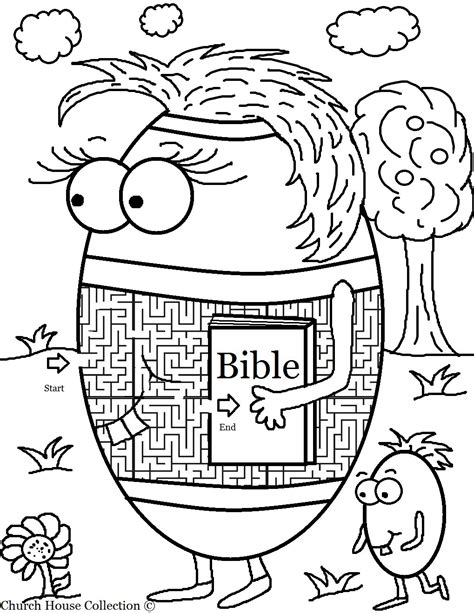 Easter Egg With Bible Maze