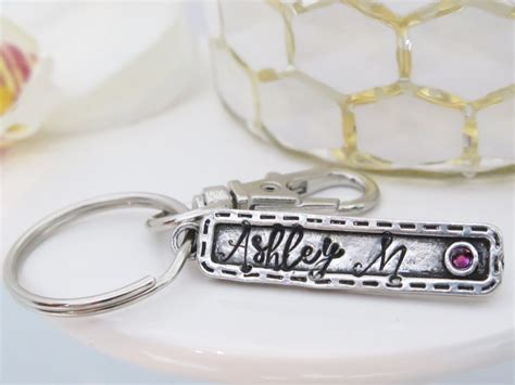 Personalized Name Keychain Personalized Keychain For Women Etsy