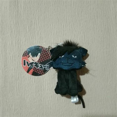 Haikyuu Tetsuro Kuroo Cat Mascot Plush Doll Keycain Nekoma With Tag