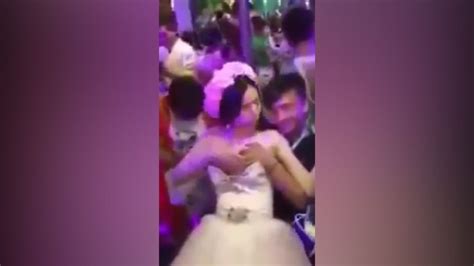 Bride Lets Guests Pull Down Dress And Grope Her Breasts To Raise Money For Honeymoon Daily Record