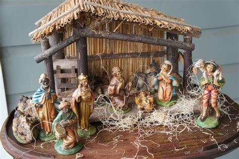 Vintage Nativity Set Manger Scene Creche Made In Italy 16