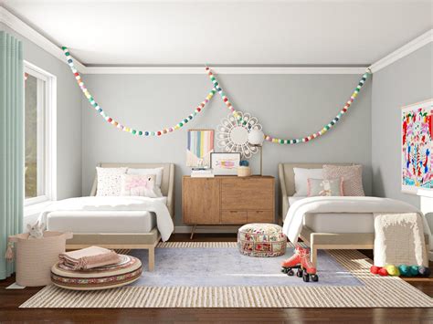 Cute theme can be good option for your children bedroom interior design. Shared Kids Bedroom Layout Ideas: 10 Cute and Stylish ...