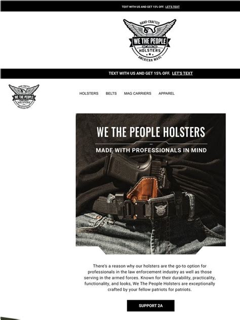 We The People Holsters Why Choose We The People Holsters Milled