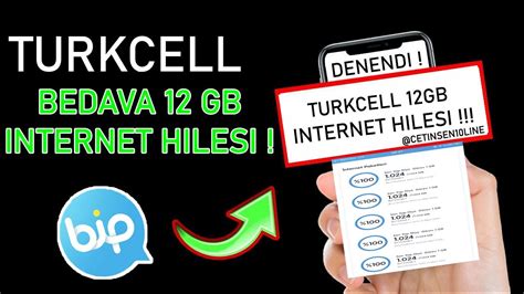 TURKCELL 12 GB BEDAVA İNTERNET 2020 100 ÇALIŞIYOR DENENDİ YouTube