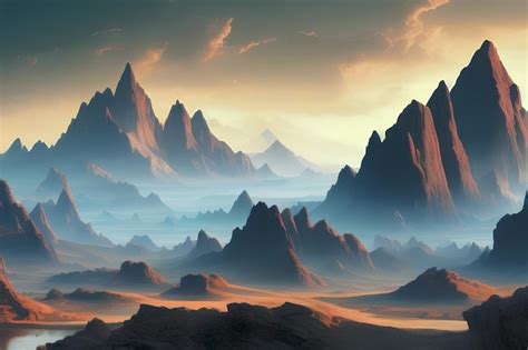 Premium Photo Incredible Mountain Landscape Desktop Screensaver
