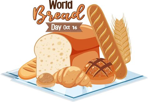 World Bread Day Banner Design 8683854 Vector Art At Vecteezy