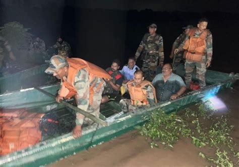 Flood Rescue And Relief Operation By Troops Of Western Command