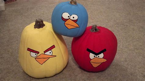 My Angry Bird Craft Pumpkins That I Painted Bird Crafts Craft