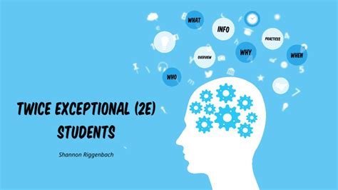 Twice Exceptional 2e Students By Shannon Riggenbach