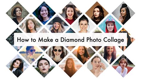 How To Make A Diamond Photo Collage Turbocollage Youtube