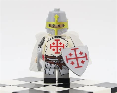 Custom Minifigure Moc Crusades Crusader Knights Templar Etsy